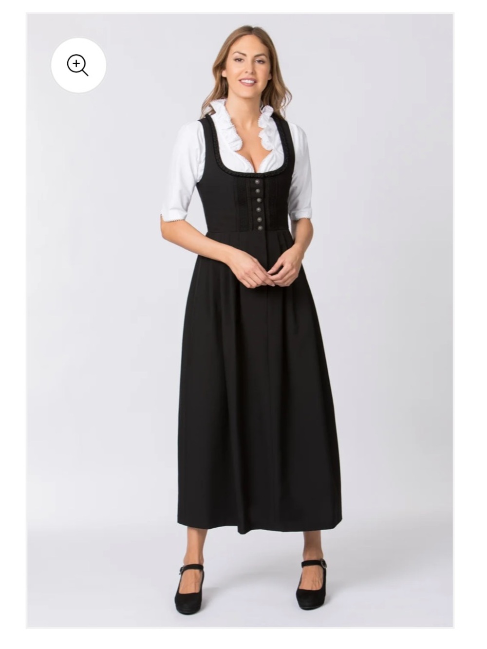Authentic Black Gastronomie Dirndl Sz 40 (M/8)